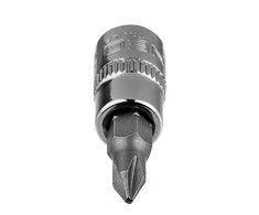 Końcówka PH1 atsuktuvo antgalis ant 1/4 colio lizdo, trumpas, 37 mm