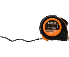 Miara Plieninė matavimo juosta 10 m x 25 mm, automatinis užraktas, du stabdymo mygtukai