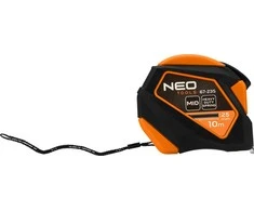 Miara Plieninė matavimo juosta 10 m x 25 mm, automatinis užraktas, stabdymo mygtukas, magnetas