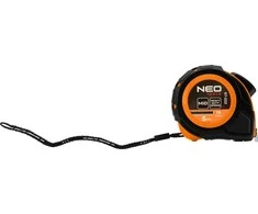Miara Plieninė matavimo juosta 5 m x 19 mm, automatinis užraktas, du stabdymo mygtukai