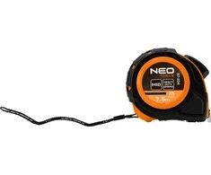 Miara Plieninė matavimo ruletė 7,5 m x 25 mm, automatinis užraktas, du stabdymo mygtukai