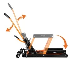 Neo Tools Mobilus hidraulinis kėliklis keturračiams ir motociklams. Keliamoji galia 680 kg