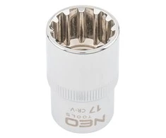 Neo prisukimo galvutė Spline 1/2" 17mm (08-589)