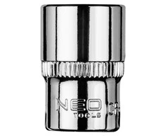 Šešiakampė galvutė NEO 08-452 1/4", 12 mm, CrV plienas