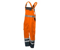 Ogrodniczki Darbiniai kombinezonai, gerai matomi, vandeniui atsparūs, oranžiniai, S dydis