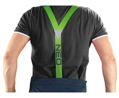 Neo Tools Ogrodniczki PREMIUM darbo kombinezonas, 62% medvilnės, 35% poliesterio, 3% elastano, XXXL dydis