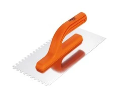 Paca Dantyta mentelė, 270 x 125 mm, dantys 6 x 6 x 6 mm, plastikinė rankena