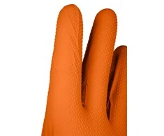 Rękawiczki Pirštinės Nitrilo pirštinės, oranžinės, 50 vnt., M dydis