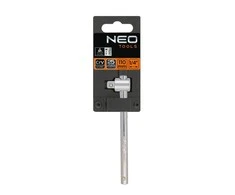 T formos rankena NEO 08-256 su 1/4" kvadratu, 110 mm, CrV plienas
