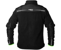 Polar PREMIUM darbinis flisas, juodas, su Cordura sutvirtinimais, L dydis