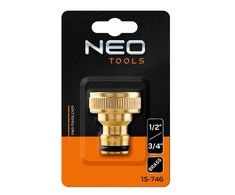 Čiaupo jungtis NEO 15-746 (1/2"-3/4") Žalvarinė