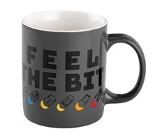 Neo Puodelis su nadrukiem FEEL THE BIT, 330ml