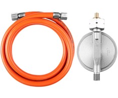 Neo Tools Dujų slėgio reguliatorius ir 1,5 m žarna, Lenkijos rinkai, G16 tipas, 15 KW ir 30 kW balionams