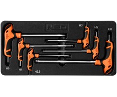 Neo Tools Šešiakampiai raktai 6 vnt.įdėklas