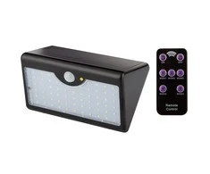Lampa Saulės energija varomas sieninis šviestuvas + nuotolinio valdymo pultas SMD LED 900 lm