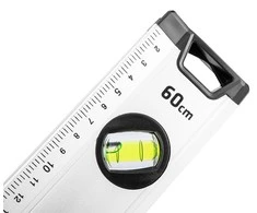 Poziomnica, Specialus gulsčiukas 60 cm, 5 ampulės, skirtingi kampai