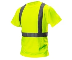 T Shirt Įspėjamieji marškinėliai, geltoni, XL dydis