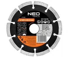 Tarcza 125 x 22,2 mm segmentuotas lazeriu suvirintas deimantinis diskas