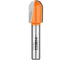Ilgas U formos griovelių freza, TCT, 12,7 x 19,6 mm, 8 mm kotas