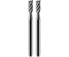 HSS frezos cilindras 3,2 mm, kotas 3,2 mm, 2 vnt.