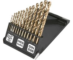 Grąžtas Wiertła HSS-Co metalo grąžtai 1,5–6,5 mm, 13 vnt. rinkinys