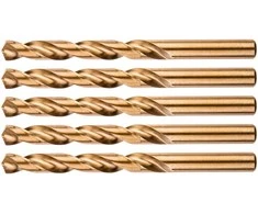 Grąžtas Wiertła HSS-Co metalo grąžtai, 10,5 mm, 5 vnt.