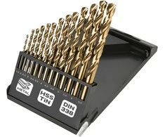 Grąžtas Wiertła HSS-TiN metalo grąžtai 1,5–6,5 mm, 13 vnt. rinkinys