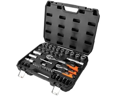 Neo Tools Klucze nasadowe 1/2", 1/4", komplektas 68 vnt., satyna