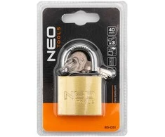 Neo Tools Kłódka 40 mm, 3 klucze