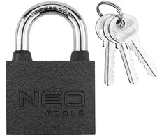 Neo Tools Kłódka 60 mm, 3 klucze