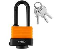 Neo Tools Kłódka długa wodoodporna laminowana osłona gum. 40mm