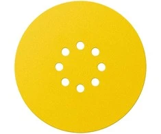 Krążki Šlifavimo diskai su lipdukais, 225 mm, P120, 5 vnt., su 8 skylėmis