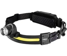 Galvos Žibintas NEO TOOLS LED 2.0 (400 lm + 400 lm) su Judesio Jutikliu