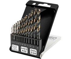 Grąžtas Wiertła HSS-CNC metalo grąžtai, 124°, „Pro-Tec“, 1,5–6,5 mm, 13 vnt. rinkinys