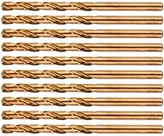 Grąžtas Wiertła HSS-Co metalo grąžtai 5,5 mm, 10 vnt.