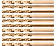 Grąžtas Wiertła HSS-Co metalo grąžtai 6,5 mm, 10 vnt.