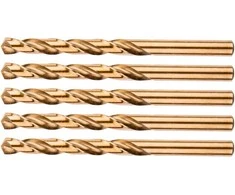 Grąžtas Wiertła HSS-Co metalo grąžtai 9,0 mm, 5 vnt.