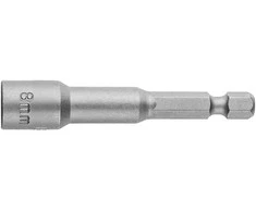 Nasadka Magnetinė galvutė 8 x 65 mm, 1/4 colio kotas