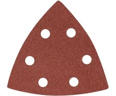 Papier Delta Velcro švitrinis popierius 93 x 93 mm P120, 5 vnt., su 6 skylėmis