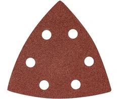 Papier Delta Velcro švitrinis popierius 93 x 93 mm P80, 5 vnt., su 6 skylėmis