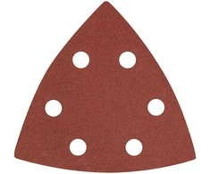 Papier Delta Velcro švitrinis popierius 93 x 93 mm P240, 5 vnt., su 6 skylėmis