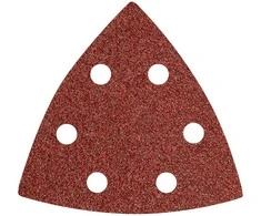 Papier Delta Velcro švitrinis popierius 93 x 93 mm P40, 5 vnt., su 6 skylėmis
