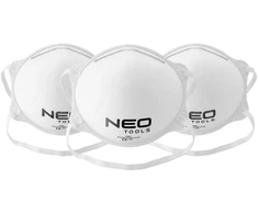 Neo Tools Półmaska przeciwpyłowa jednorazowa FFP2, 3 vnt., CE
