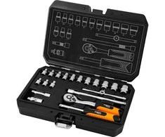 Zestaw Rinkinys 1/4" galvučių raktų rinkinys, 20 vnt., satininis