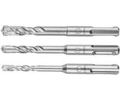 Zestaw Rinkinys SDS Plus betono grąžtų rinkinys, quatro, 3 vnt. rinkinys - 6, 8, 10 x 110 mm