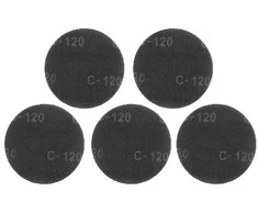 Siatka Šlifavimo tinklelis su lipdukais 180 mm, K120, 5 vnt. šlifuokliui 59G263