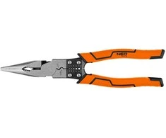 Neo Szczypce Daugiafunkcinės replės ilgomis nosimis, tiesios, 240 mm