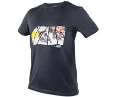 T Shirt Marškinėliai su spauda, ​​motociklo formos, XXXL dydis
