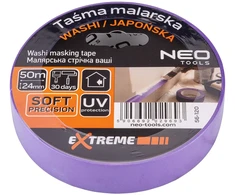 Neo Tools Taśma malarska washi delikatna 24mm x 50m