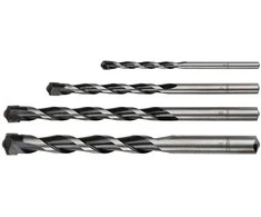 Wiertła Betono grąžtai 4-10 mm, 4 vnt. rinkinys, drugelio formos antgalis